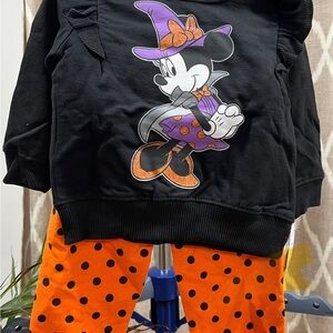 Disney Halloween Minnie Mouse Set - Black and Orange